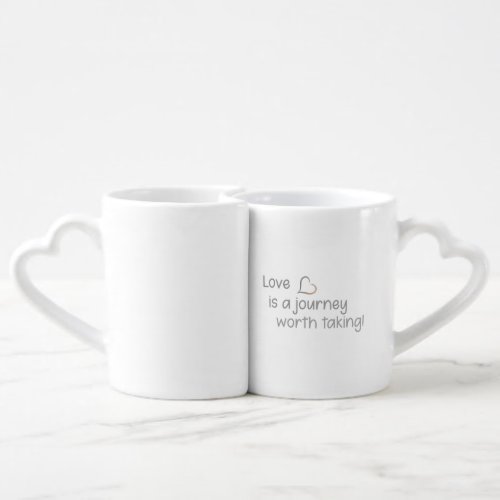 Love is a journey worth taking  coffee mug set
