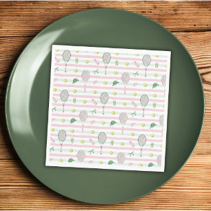 Love Is a Perfect Match Tennis Bridal Shower Napkins
