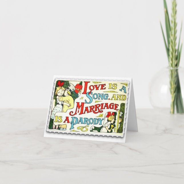 Love is a Song Valentine Greeting Card (Front)