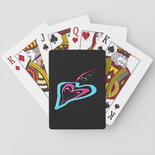 Love is a trail of hearts  playing cards