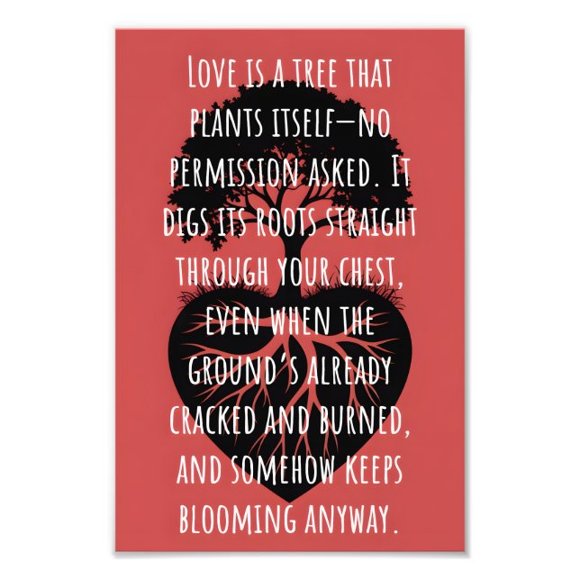 Love is a Tree Photo Print (Front)