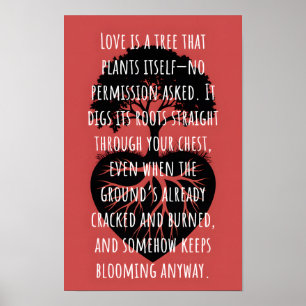 Love is a tree  poster