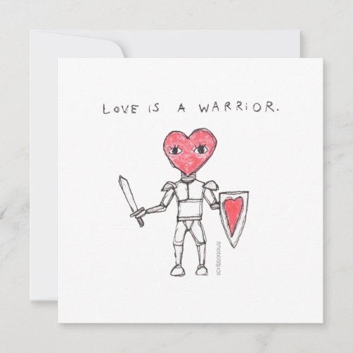 Love is a Warrior _ anytime card