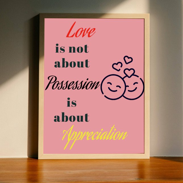 Love is about digital poster quote printable poste (Creator Uploaded)