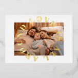 Love is all around photo christmas foil holiday card<br><div class="desc">Minimalist Foiled Christmas Holiday Card. Text and messages can be edited on the back of the card. For more advanced customisation of this design,  e.g. changing layout,  font or text size please click the "CUSTOMIZE" button above. Please contact m</div>