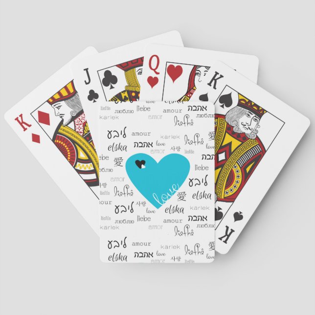 Love is All Around Poker Cards (Back)