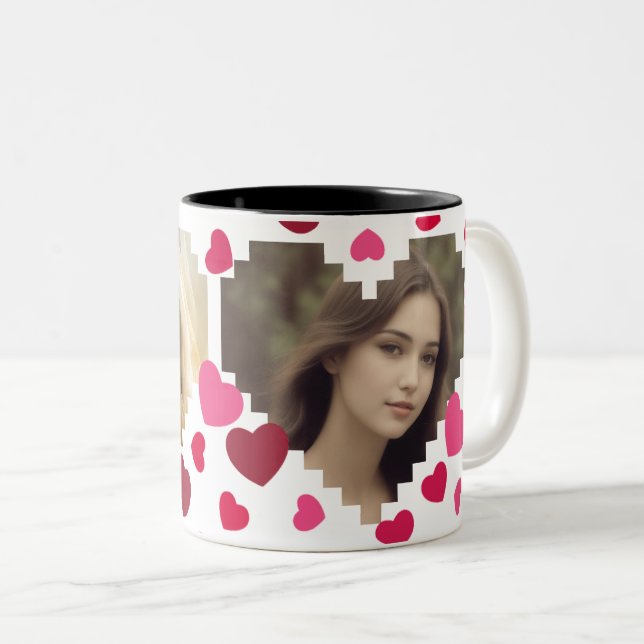 Love is all around  Two-Tone coffee mug (Front Right)
