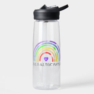 Love is all that Matters Rainbow LGBTQIA+ Water Bottle