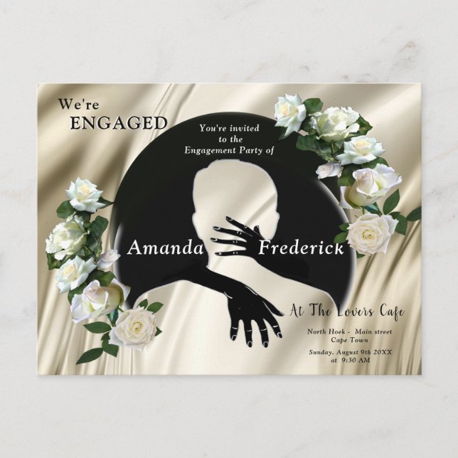 Love is All there is Engagement Invitation Postcard (Front)