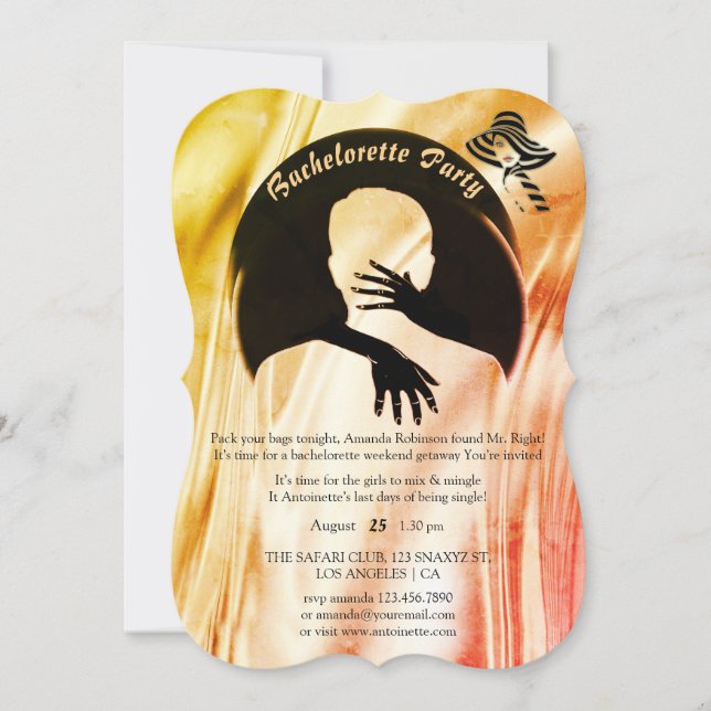 Love is All there is Vibrant Bachelorette Party Invitation (Front)