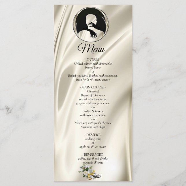 Love is All there is Wedding Menu (Front)