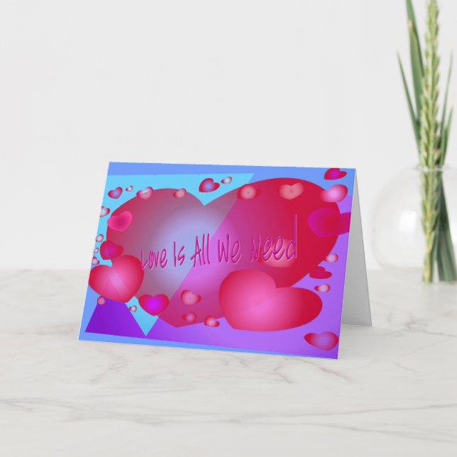 Love Is All We Need Holiday Card (Front)