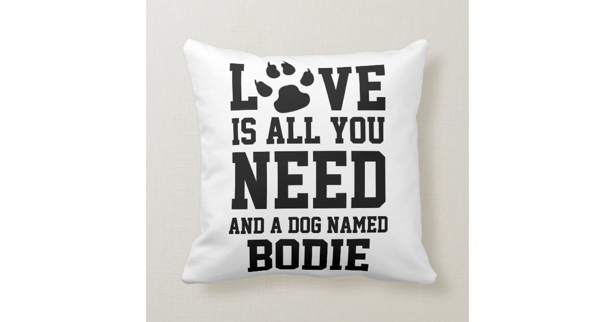 all you need is love and a dog named pillow