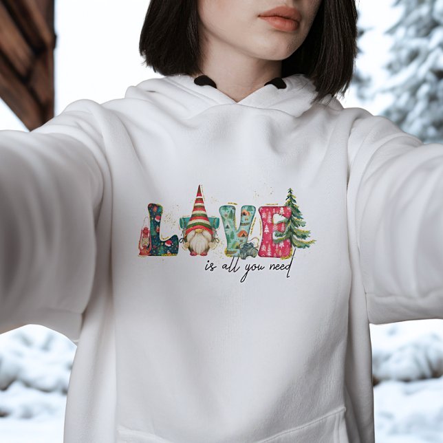 Love Is All You Need Camping Lantern & Pine Tree Hoodie (Creator Uploaded)