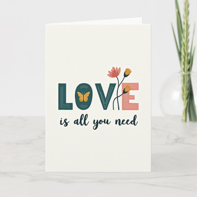Love Is All You Need Card (Front)