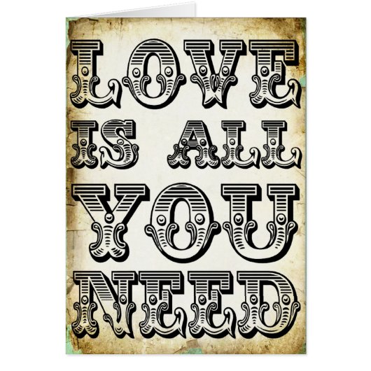 Love is All You Need Cards (Front)