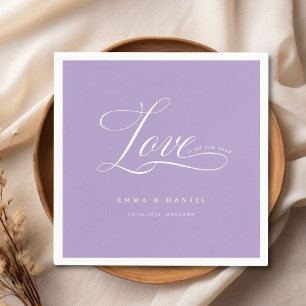 Love is all you need! Elegant, wedding Napkins