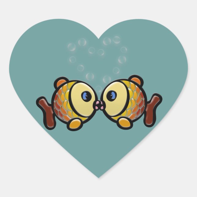 Love is all you need heart sticker (Front)