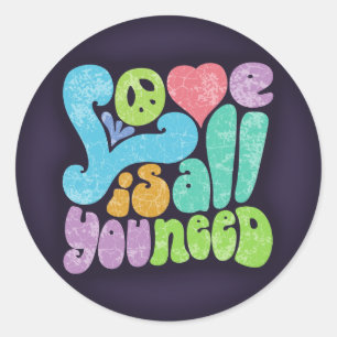 Love is All You Need II Classic Round Sticker