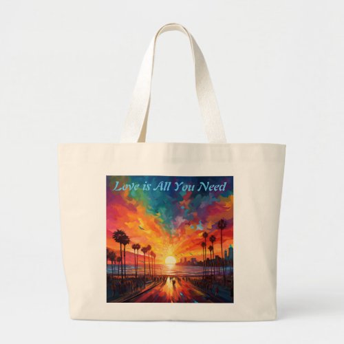 Love is All You Need Large Tote Bag