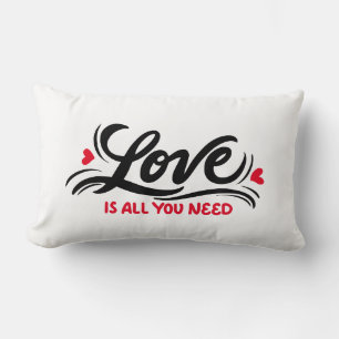 Love Is All you Need Lumbar Pillow