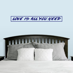 Love Is All You Need Navy Blue Wall Decal