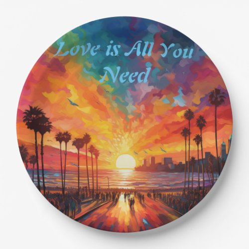 Love is All You Need Paper Plates