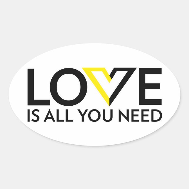 Love is All You Need Sticker (Front)