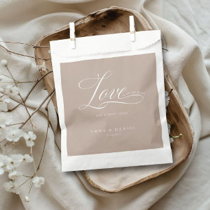Love is all you need!  Wedding  Favor Bag