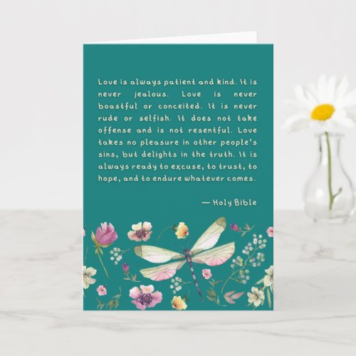 Love Is Always Patient and Kind Blank Greeting Card