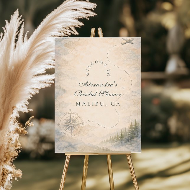 Love Is An Adventure Bridal Shower Foam Board (Creator Uploaded)