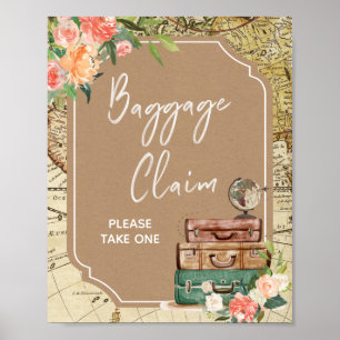 Love is an Adventure Bridal Shower Welcome Sign