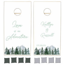 Love is an Adventure Cornhole Set