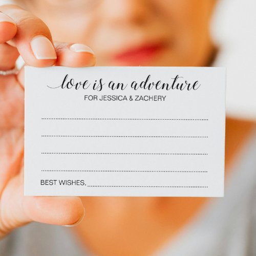 Love Is An Adventure Wedding Bucket List Cards