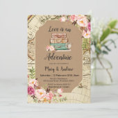 Love is an Adventure Wedding Invitation (Standing Front)