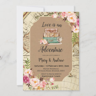 Love is an Adventure Wedding Invitation