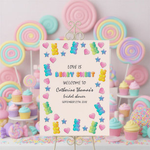 Love Is Beary Sweet Candyland Bridal Shower Foam Board
