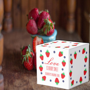 Love Is Berry Sweet Fruit Bridal Shower Favor Boxes