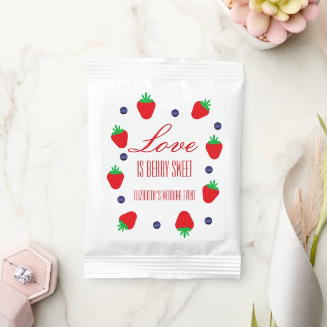 Love Is Berry Sweet Fruit Bridal Shower Lemonade Drink Mix (Wedding)