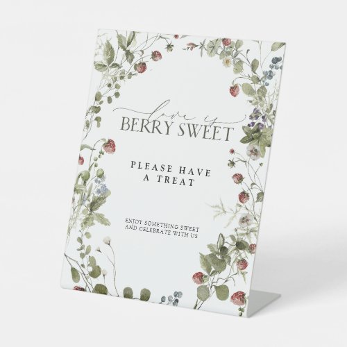 Love is Berry Sweet Strawberry Shower Dessert Pedestal Sign