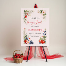 Love is Berry Sweet Theme Bridal Shower Welcome
