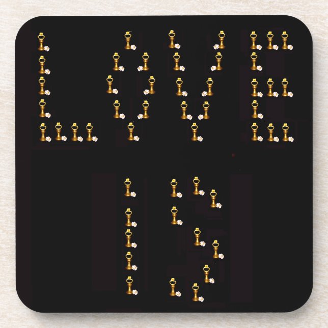 Love Is Beverage Coaster (Front)