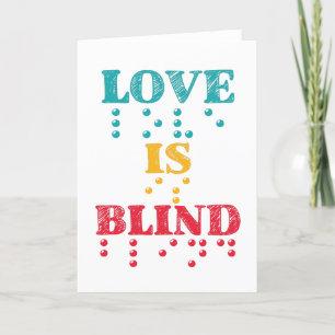Love Is Blind Braille Holiday Card