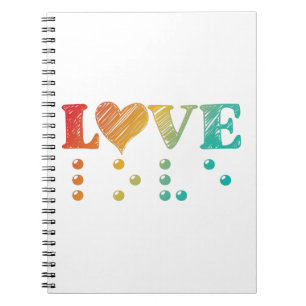 Love Is Blind Braille Notebook
