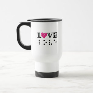 Love Is Blind Braille Travel Mug