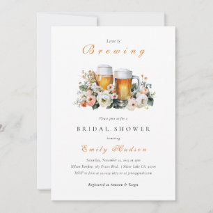 Love is Brewing Beer Bridal Shower Invitation