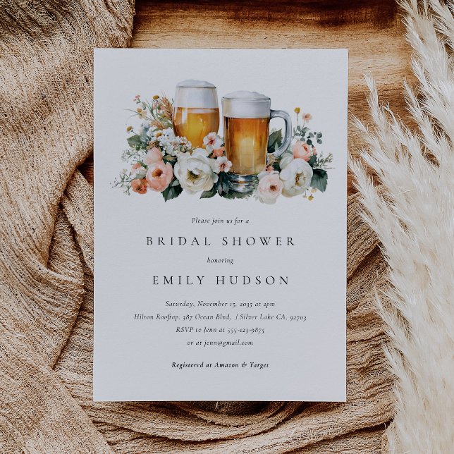 Love is Brewing Beer Bridal Shower Invitation (Creator Uploaded)