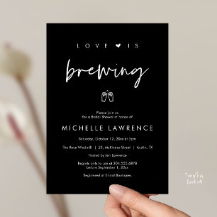Love is brewing, Beer Party, Bridal Shower Invitation