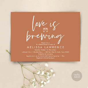 Love is brewing, Beer Party Bridal Shower Invitation