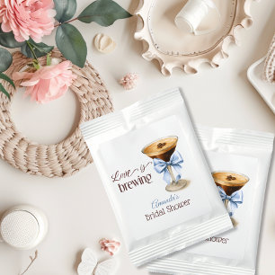 Love is Brewing Blue Bow Coffee Bridal Shower Margarita Drink Mix